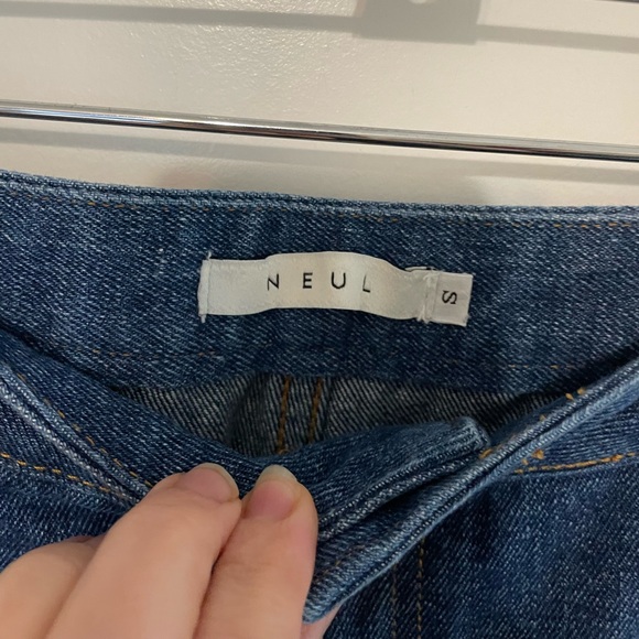 NEUL Wide leg Split Hem Jeans‎ Size Small - Picture 6 of 10